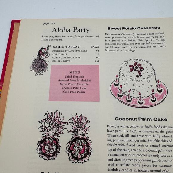 Vintage Betty Crocker Parties for Children Cookbook Games Full Party Plans 1964 - Picture 5 of 10